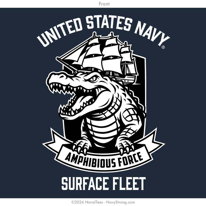 "Amphibious Wasp" Tee | Navy