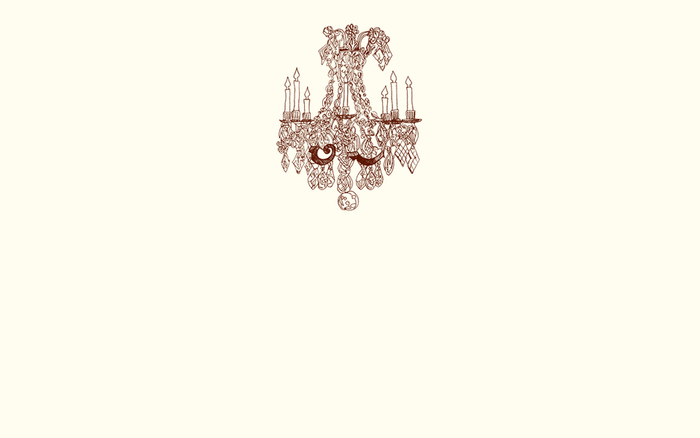 Chandelier Place Card