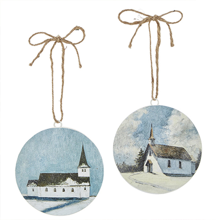 Church Disc Ornament