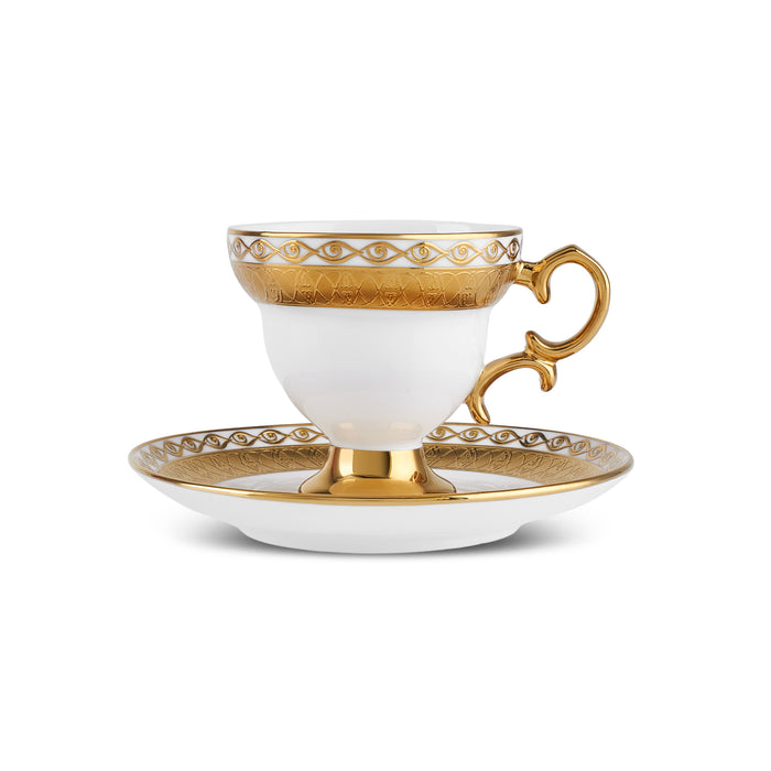Ensemble de Tasses à Café Karaca Hürrem pour 6 Personnes, 90 ml