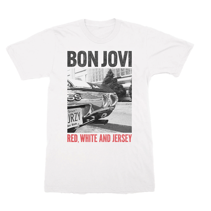FOREVER Red White and Jersey White T-Shirt