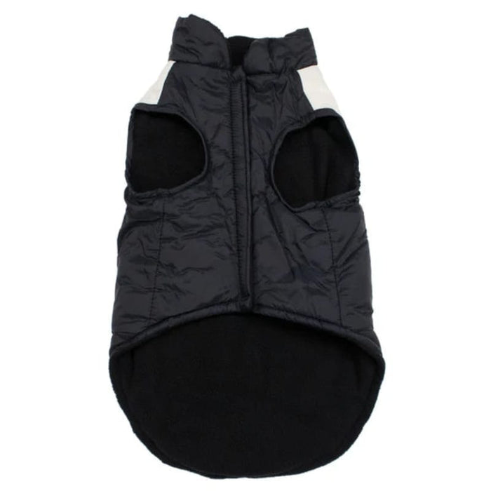 GA Bulldogs Black Parka Puffer Dog Vests