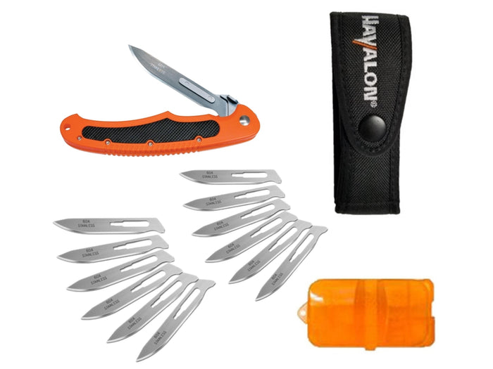 Havalon Piranta-Bolt Folding Knife | Orange