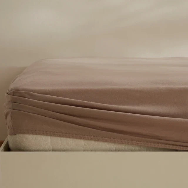 Housse de matelas Jerseystretch Karaca Home, 200x200+30 cm, Beige