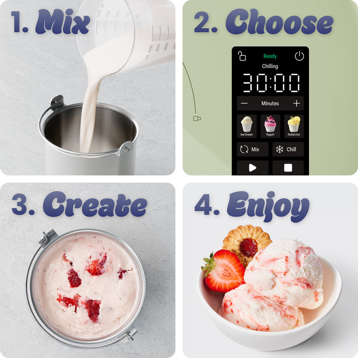 Iceman Trio™ Ice Cream Maker - Pistachio