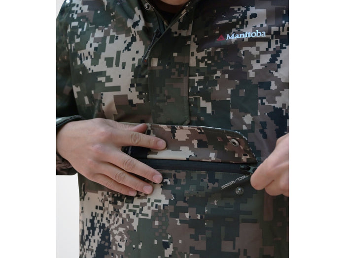 Manitoba Unisex Storm Compact 3 Waterproof Jacket | Camo