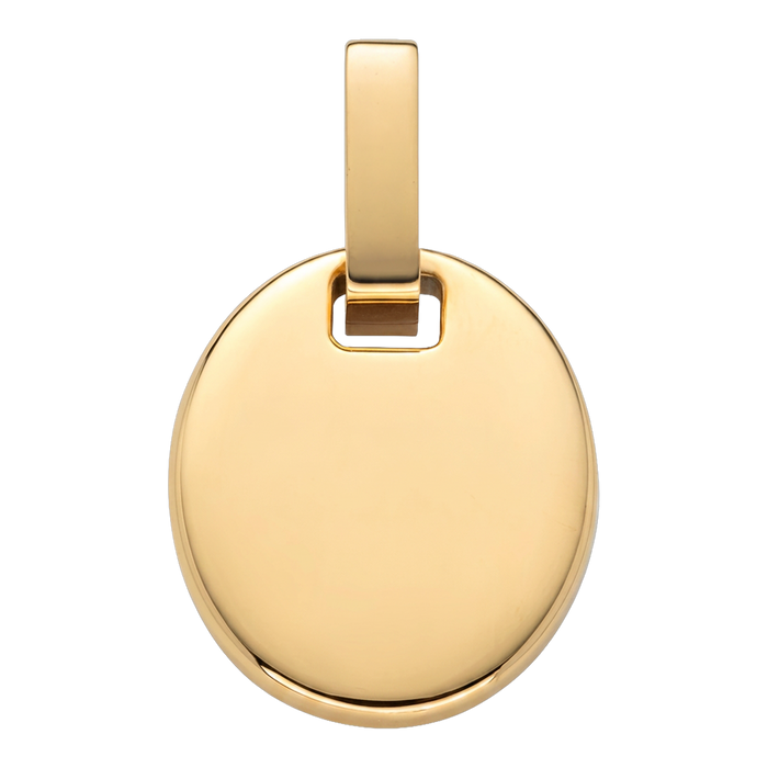 Oval Pendant Gold
