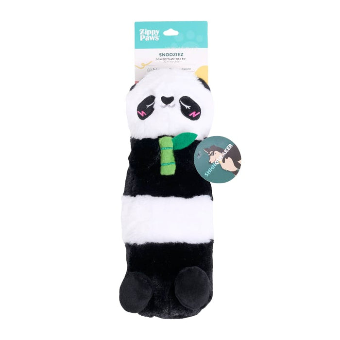 ZippyPaws dog toys Panda Bear Snooziez with Shhhqueaker Plush Dog Toy
