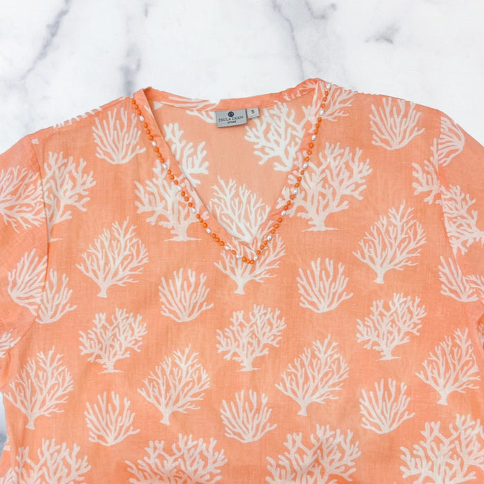 Paula Deen Coral Printed Dress