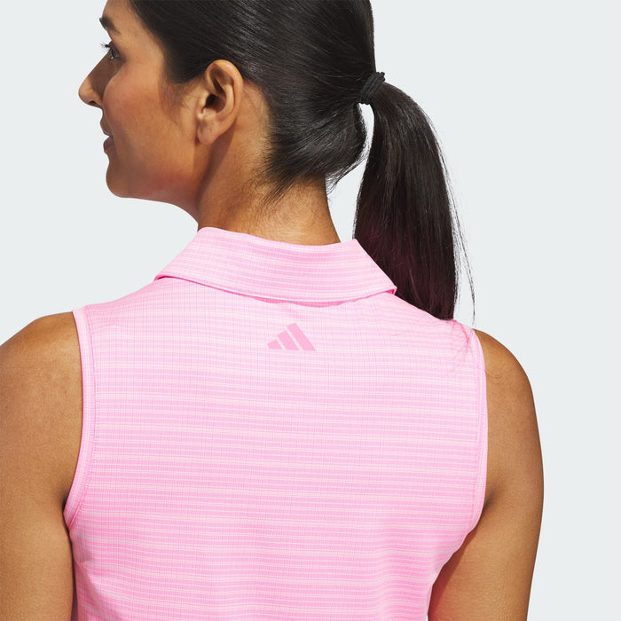 POLO ADIDAS ULTIMATE365 JACQUARD SLEEVELESS FEMME