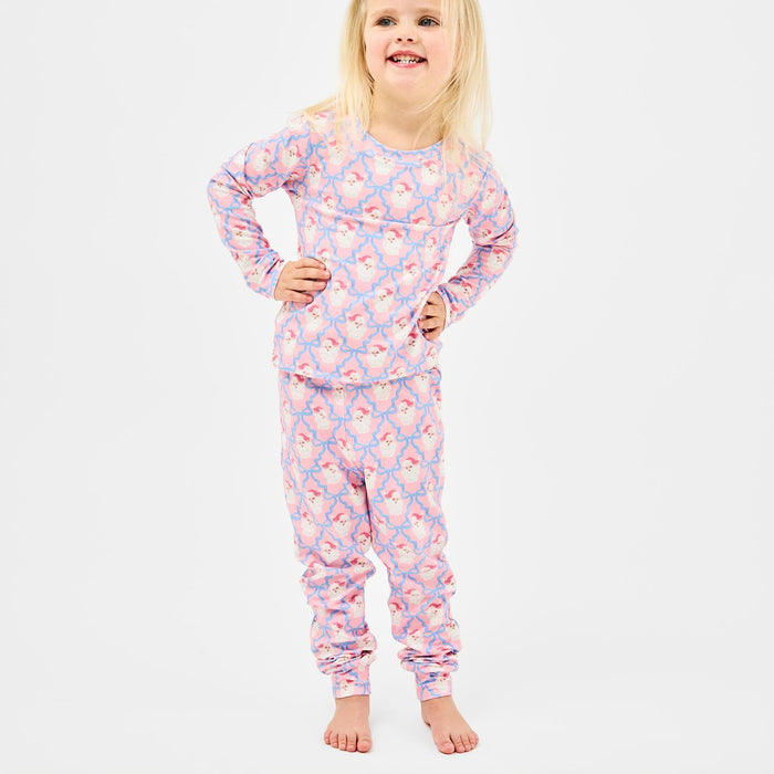 Santa Bow Toddler PJ Set