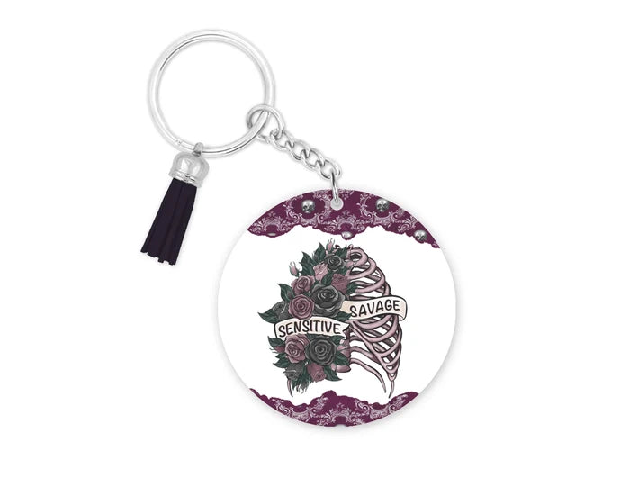 Sensitive Savage | Novelty Keychain