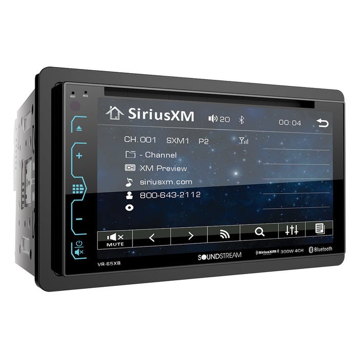 Soundstream VR-65B Stereo 6.2†Touchscreen 2-DIN BT DVD CD/MP3