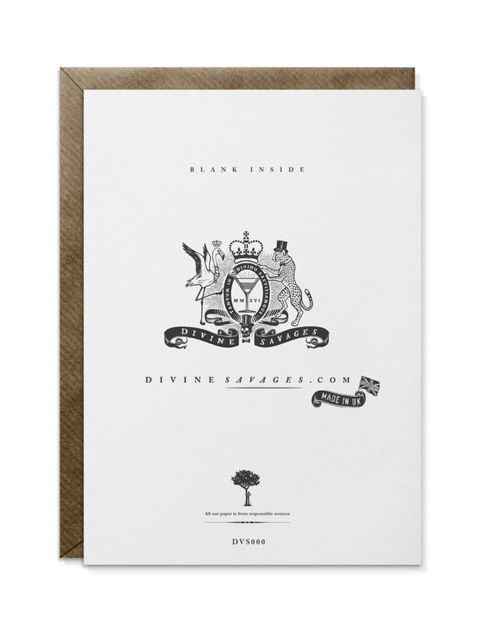 You Filthy Bitch Greeting Card