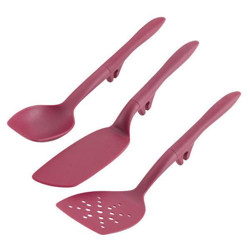 Check out the 3-Piece Lazy Spoon and Turner Set, which includes a versatile and durable spoon, spatula, and slotted spatula. Designed for nonstick pots and pans, these utensils deliver top performance with style.