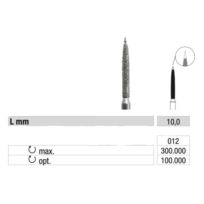 863SE Diamond Burr - Smoothing calluses and nails - 1.2 mm