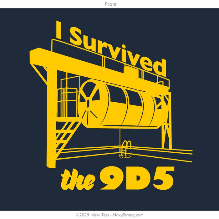 "9D5 Survivor" Tee | Navy