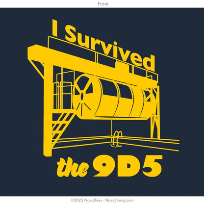 "9D5 Survivor" Tee | Navy