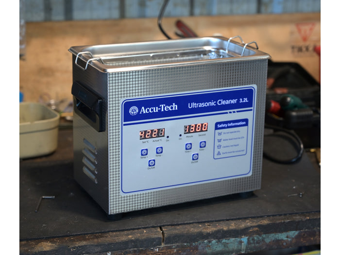 Accutech Ultrasonic Heated Cleaner 3.2L 120W Digital Unit