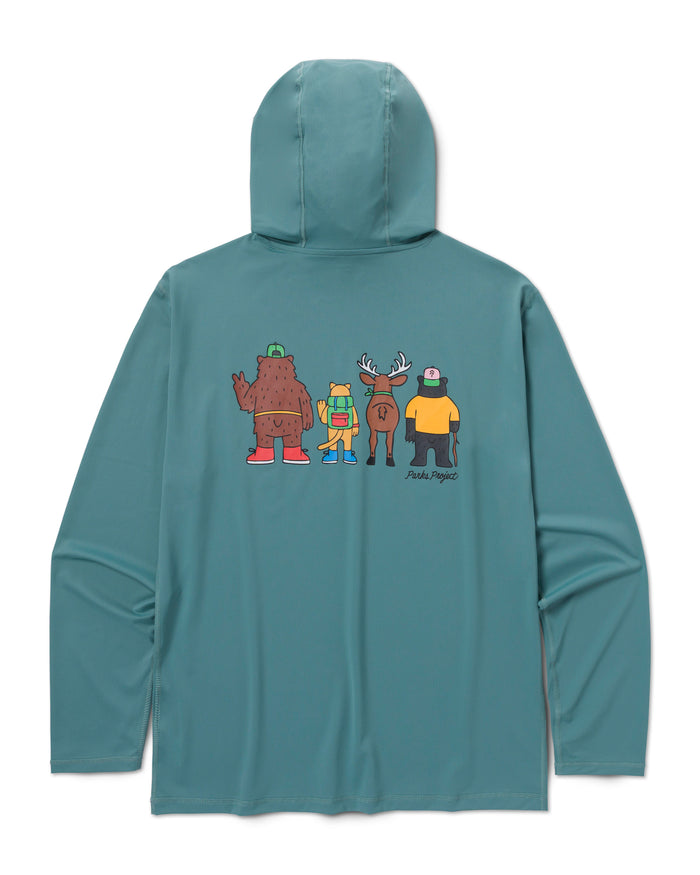 Shop Adventure with Friends UVB Hoodie Inspired by National Parks | dusty-teal