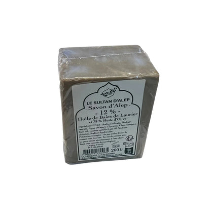 Aleppo soap - 12% bay leaf and 78% olive oil - 200g