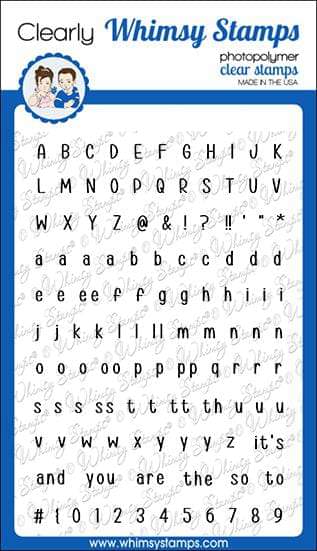 Alphabet Mini Clear Stamps - Whimsy Stamps
