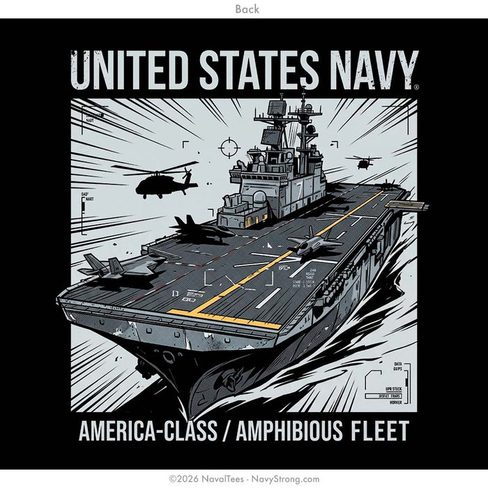 "Amphibious America" Tee | Black