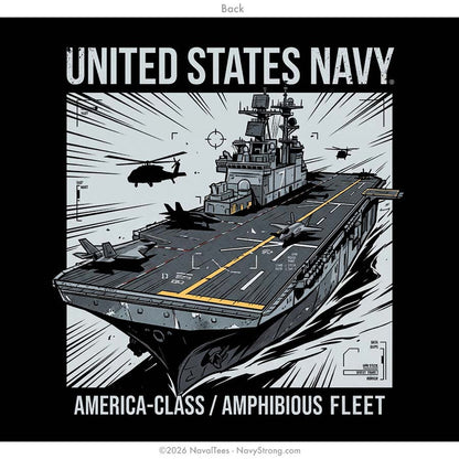 "Amphibious America" Tee | Black