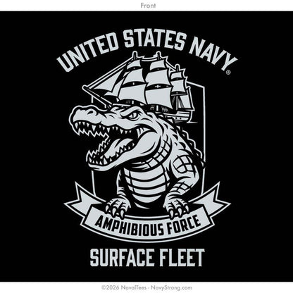"Amphibious America" Tee | Black