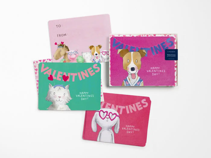 Animal Friends Classroom Valentine Set