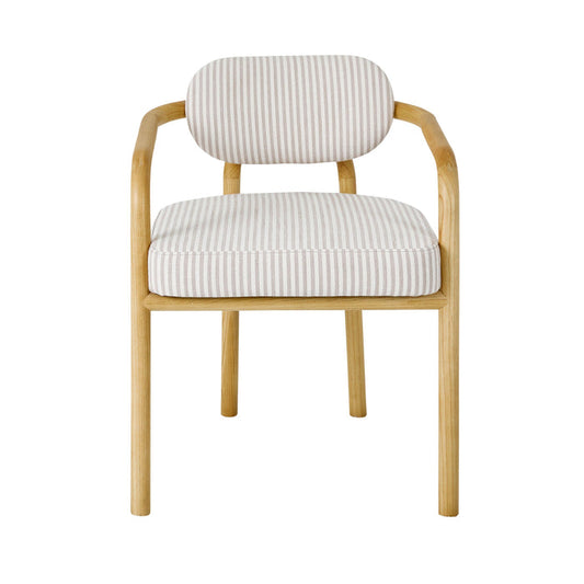 Astor Dining Chair Natural Stripe
