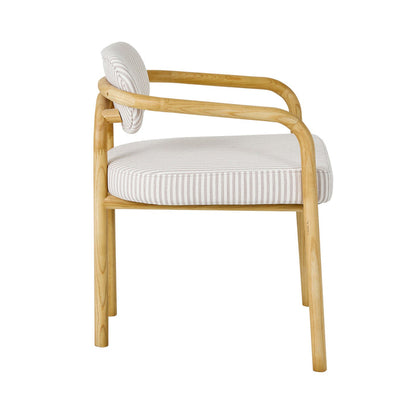 Astor Dining Chair Natural Stripe
