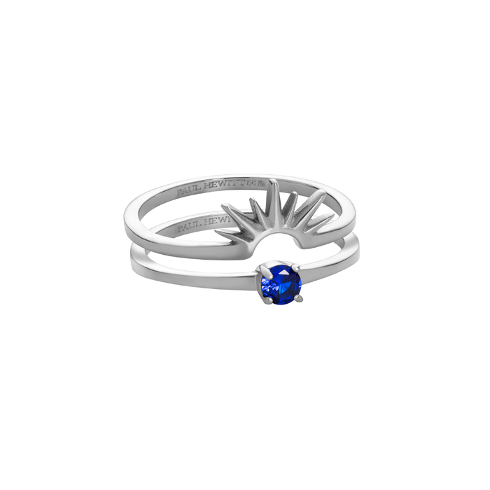 Aurora Solar Duet Ring Silber