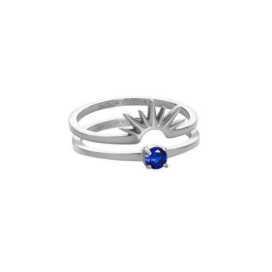 Aurora Solar Duet Ring Silber