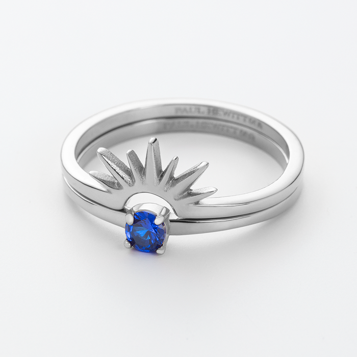 Aurora Solar Duet Ring Silber