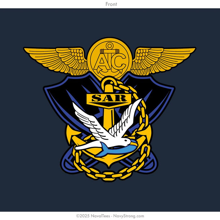 "Aviation Rescue Swimmer" Long Sleeve Tee | Navy