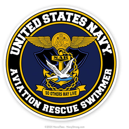 "Avition Rescue Swimmer" | 4 inch Vinyl Decal