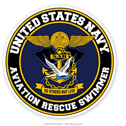 "Avition Rescue Swimmer" | 4 inch Vinyl Decal
