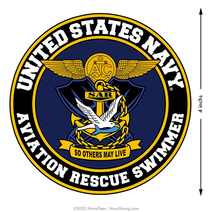 "Avition Rescue Swimmer" | 4 inch Vinyl Decal