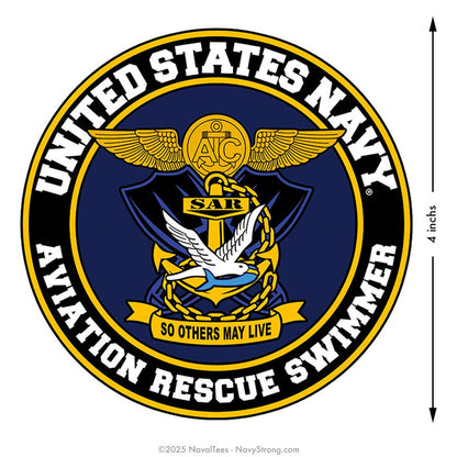 "Avition Rescue Swimmer" | 4 inch Vinyl Decal