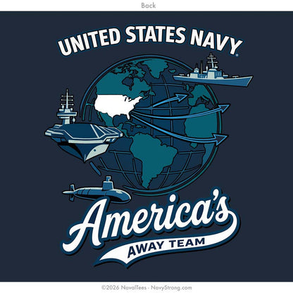 "Away Team" Long Sleeve Tee | Navy