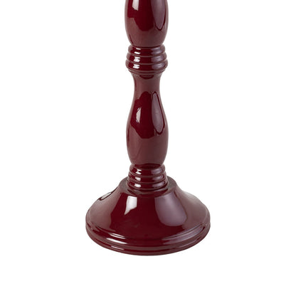 Beadline Wooden Table Lamp Carriage Red Base Only 12cmx28cm