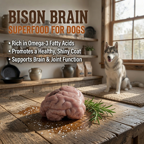 bison brain | raw dog food ingredient