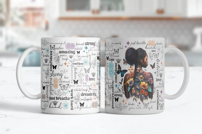 Bloom, Believe & Become | Positive Affirmation Mug | 1314 Creations