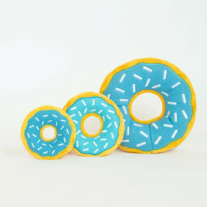 Zippypaws dog toys Mini Blueberry Donutz Sprinkles Squeaky Dog Toy - 3 Sizes