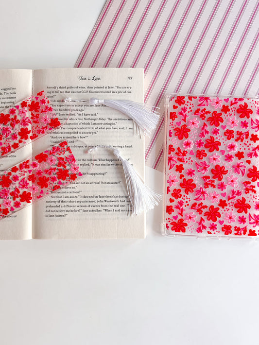 Blush Garden Kindle Case and/or Bookmark [Combined Listing]