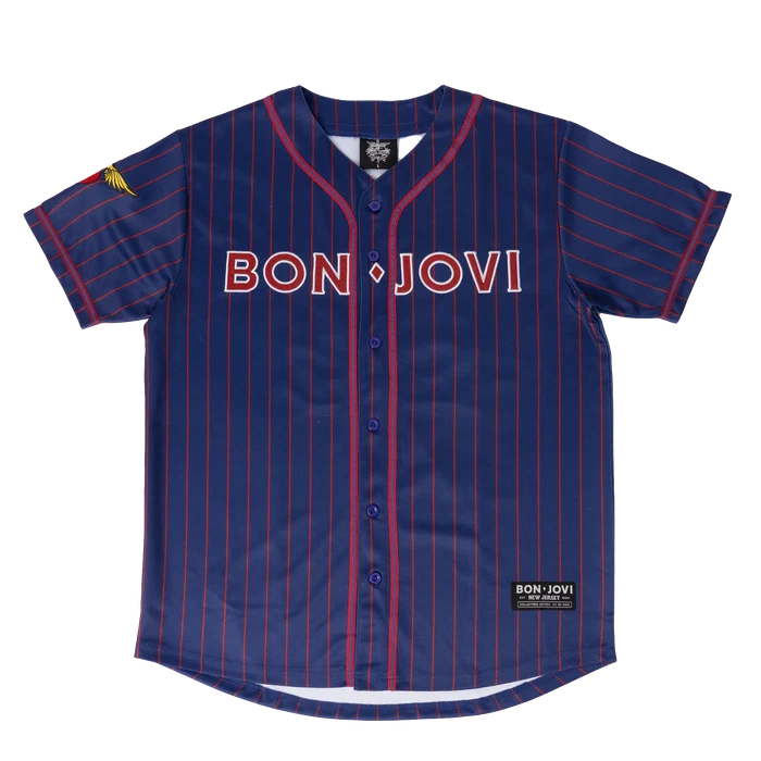 Bon Jovi Blue Baseball Jersey