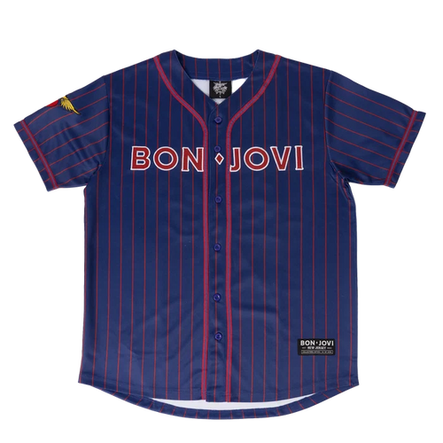 Bon Jovi Blue Baseball Jersey