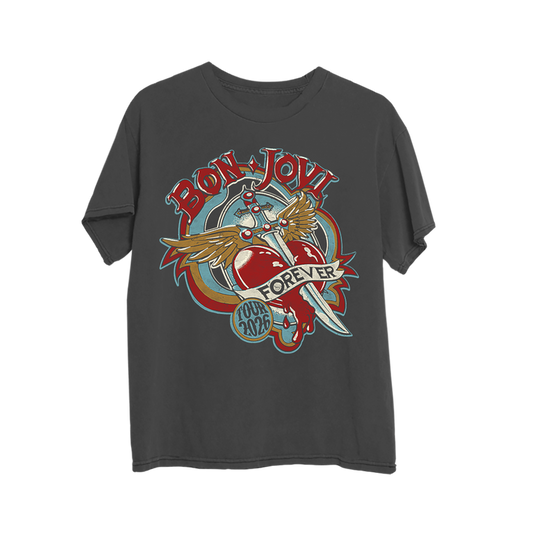 Bon Jovi Forever Tour 2026 Charcoal T-Shirt [eComm Exclusive]