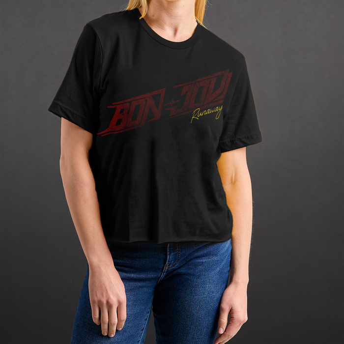 Bon Jovi Runaway Logo Crop T-Shirt